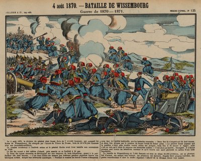 Batalla de Wissembourg, Guerra Franco-Prusiana, 4 de agosto de 1870 de French School