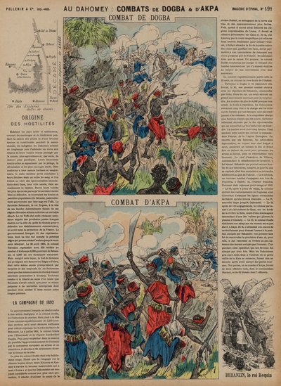 Batallas de Dogba y Akpa, Dahomey, Segunda Guerra Franco-Dahomeana, 1892 de French School