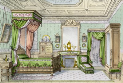 Dormitorio en estilo renacentista de French School