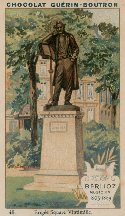 Berlioz, Músico, 1803-1869, Erigida en Square Vintimille de French School