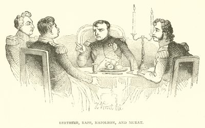 Berthter, Rapp, Napoleón y Murat de French School