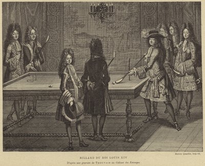 Mesa de billar del Rey Luis XIV de Francia de French School