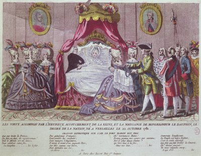 Nacimiento del Gran Delfín, Louis Joseph (1781-1789) de French School