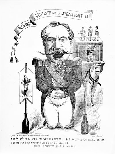 Bismarck, dentista de su majestad Badinguet III, 1871 de French School