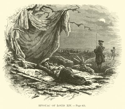Bivouac de Luis XIV de French School