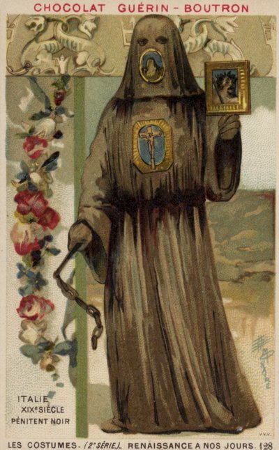 Penitente negro, Italia, Siglo XIX de French School