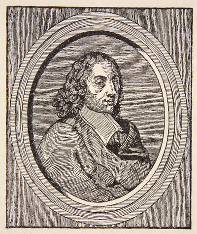 Blaise Pascal, ilustración de Histoire de la Nation Francaise, Sciences, Volúmenes I y II, por Gabriel Hanotaux (1853-1944), 1924 de French School