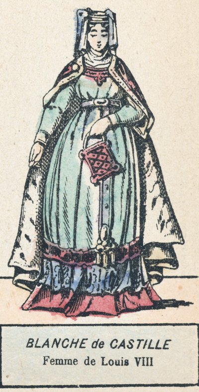 Blanca de Castilla, esposa de Luis VIII de French School
