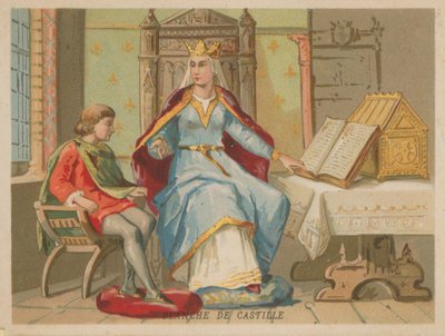 Blanca de Castilla, reina consorte de Francia como esposa de Luis VIII (1188-1252) de French School