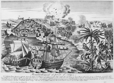 Bombardeo y toma de Argel el 5 de julio de 1830 de French School