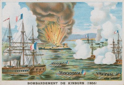 Bombardeo de Kinburn, 1855 de French School