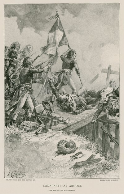 Bonaparte en Arcole de French School