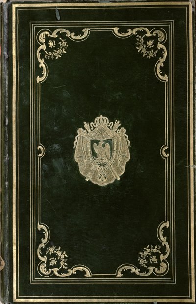 Encuadernación de libro con el escudo de armas de Napoleón Bonaparte (1769-1821) de French School