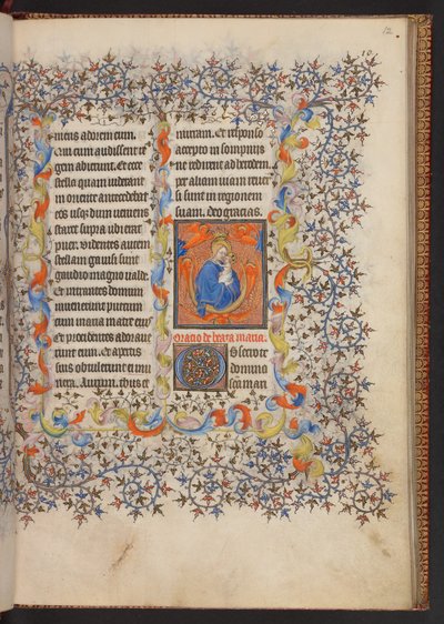 Libro de Horas, Add MS 32454 f.12r, Francia de French School