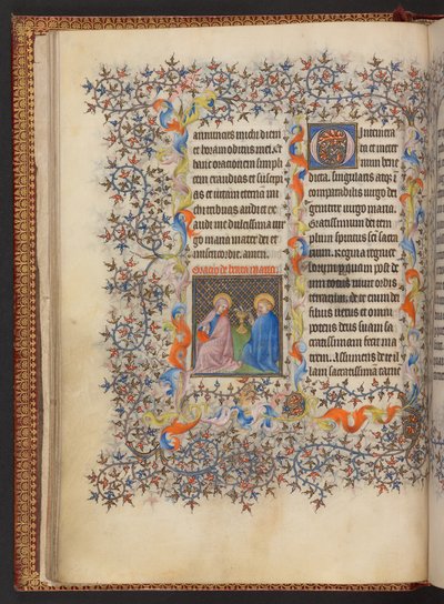 Libro de Horas, Add MS 32454 f.14v, Francia de French School
