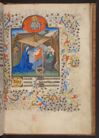 Libro de Horas, Add MS 32454 f.29r, Francia de French School