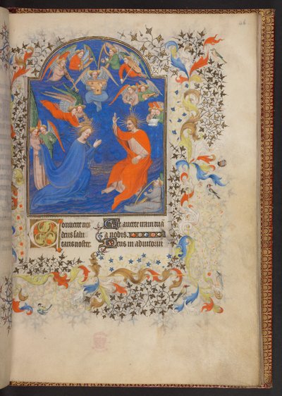 Libro de Horas, Add MS 32454 f.46r, Francia de French School