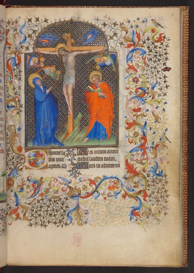 Libro de horas, Add MS 32454 f.8r, Francia de French School