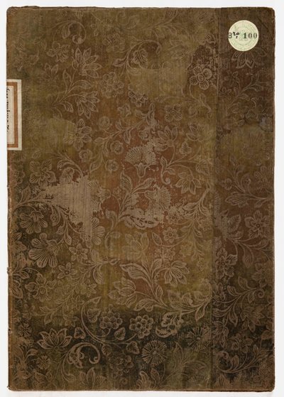 Libro de la etiqueta del Palacio Ducal de Lucca, Lucca, 1805 (textil bordado y papel) de French School