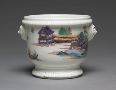 Enfriador de botellas, fabricado por la Fábrica de Porcelana de Saint Cloud, Francia, c.1725-1735 de French School
