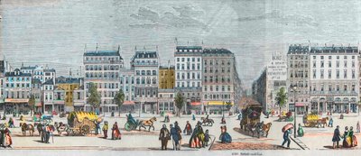 Boulevard Saint-Denis lado sur - Rue Saint Martin - Grabado en “Tableau-de-Paris” de Edmond Texier 1852 de French School