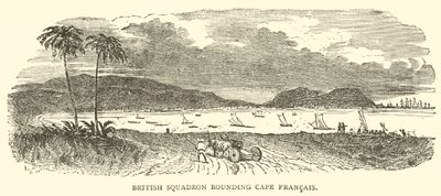 Escuadrón británico rodeando Cabo Francés de French School