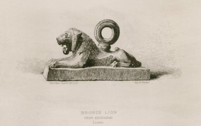 León de bronce, de Khorsabad, Louvre de French School
