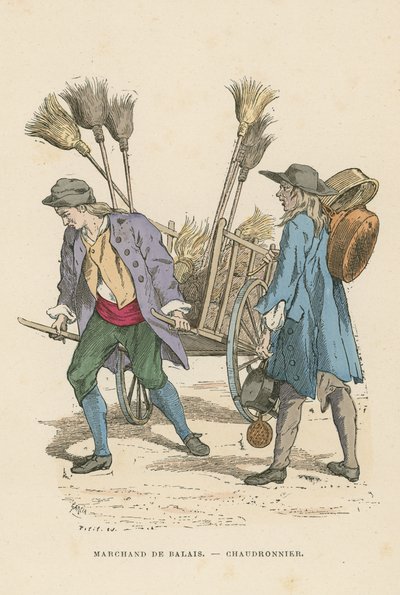 Vendedor de cepillos y calderero de French School