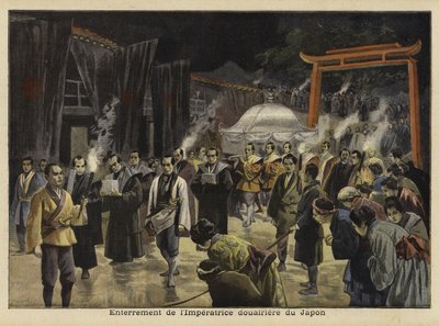 Entierro de la Emperatriz Viuda de Japón, 1897 de French School