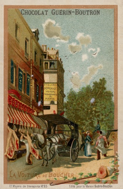 Carro del carnicero de French School