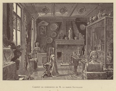 Gabinete de curiosidades del Barón Davillier de French School