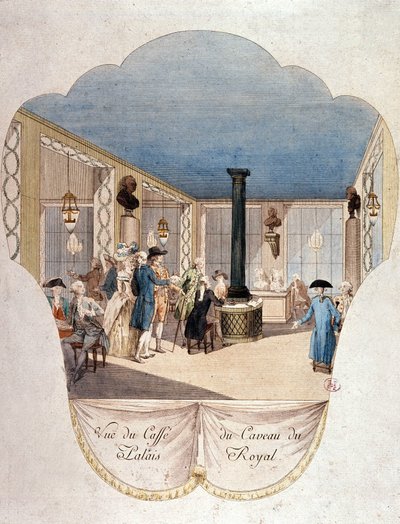 Café du Caveau du Palais Royal, París de French School