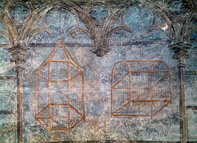 Jaulas y detalles arquitectónicos del dormitorio del Papa, 1334-62 de French School