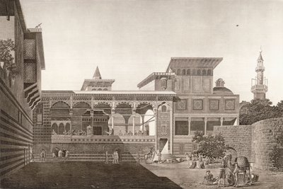 El Cairo: vista del interior de la casa de Osman Bey de French School