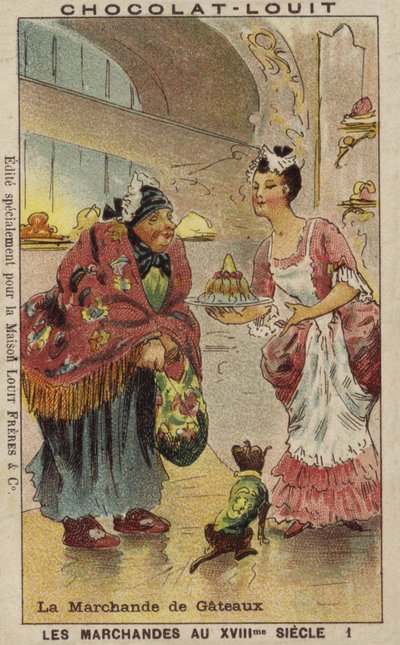 Vendedor de pasteles, siglo XVIII de French School