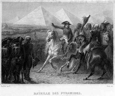 Campaña de Egipto (1798-1801): Batalla de las Pirámides (1798) - en “Revolución francesa” de Thiers de French School