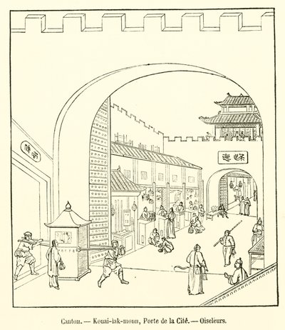 Cantón, Kouai-lak-moun, Puerta de la Ciudad, Pajareros de French School