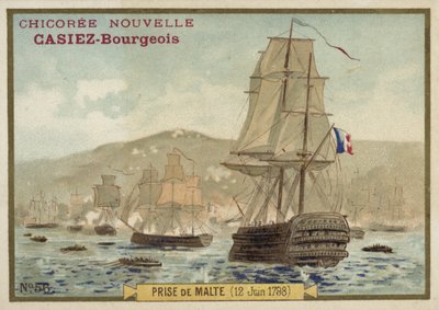 Captura de Malta por los franceses, 12 de junio de 1798 de French School