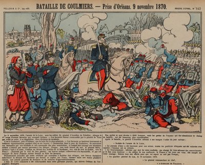 Captura de Orleans por los franceses después de la Batalla de Coulmiers, Guerra Franco-Prusiana, 9 de noviembre de 1870 de French School