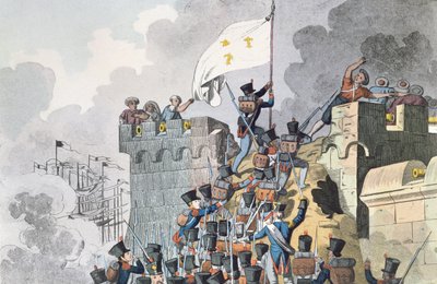Captura del Fuerte del Emperador en Argel en 1830 de French School