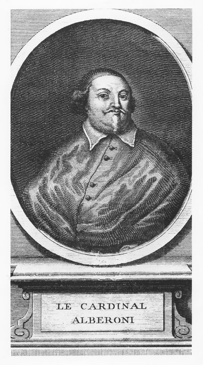 Cardenal Alberoni (grabado) de French School