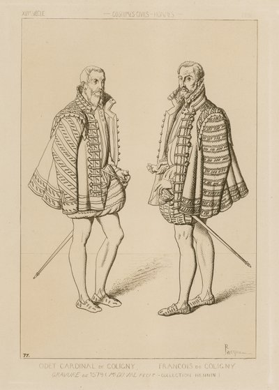 Cardenal Odet de Coligny (1517-1571) y François de Coligny (1557-1591) de French School