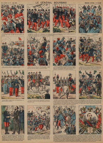 Carrera del general francés Charles-Denis Bourbaki de French School