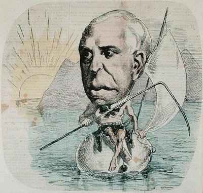Caricatura de Auguste Nelaton (1807-73) 1869 de French School