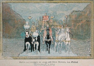 Caricatura del crítico literario francés, Ferdinand Brunetiere (1849-1906), c.1900 de French School