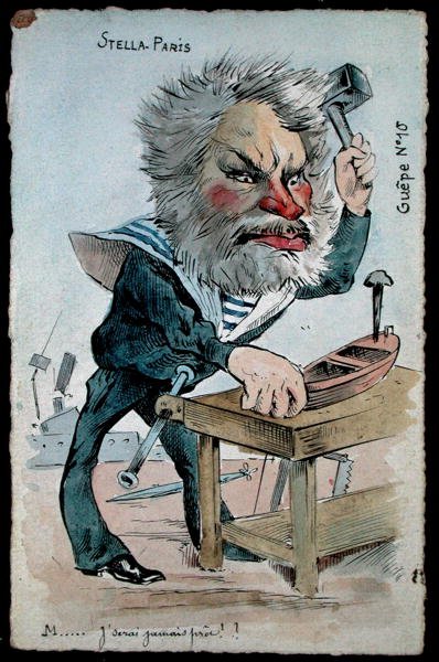 Caricatura del Ministro de la Marina, Camille Pelletan (1846-1915) de la serie 