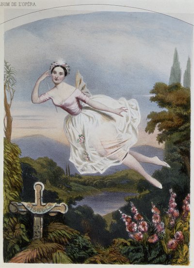 Carlotta Grisi (1819-99) como Giselle, del ballet del mismo nombre por Adolphe Adam (1803-56) de French School