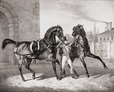 Caballos de Carruaje para el Rey de Inglaterra, 1836 de French School
