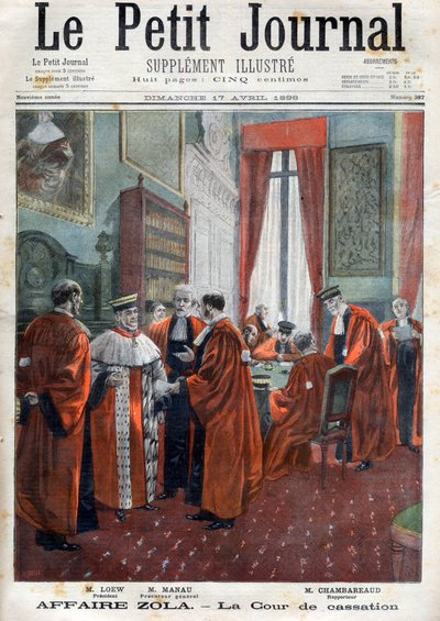 Caso Dreyfus - La Corte de Apelaciones durante el caso, ilustración de 