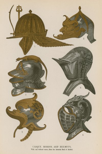 Casco, morrión y cascos de French School